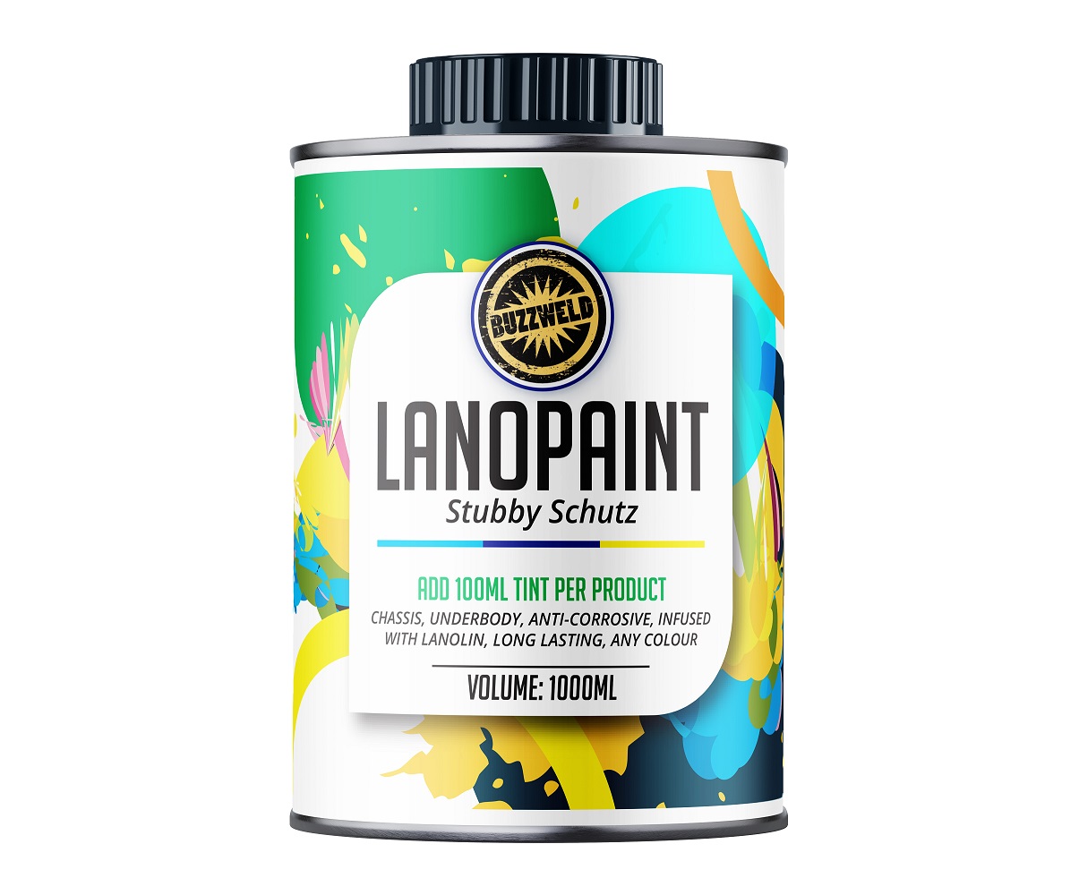 LanoPaint Lanolin Paint Underbody 1L Stubby Schutz Buzzweld Coatings